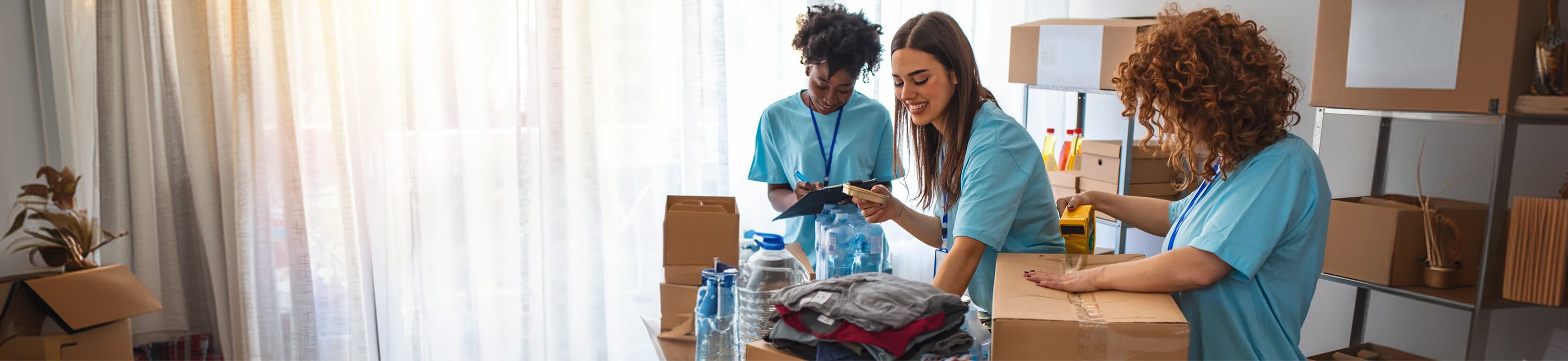 Volunteers and community members gathered together, representing nonprofit and community organizations using PhotoCircle.